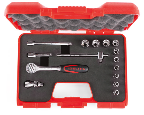 1/4” Altı Köşe Lokma Anahtar Takımı (15 Parça, mm)