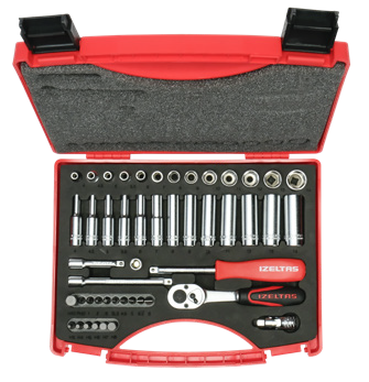 1/4” Altı Köşe Lokma Anahtar ve Bits Set (48 Parça, mm)