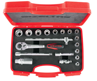 3/8” Altı Köşe Lokma Anahtar Takımı (19 Parça, mm)