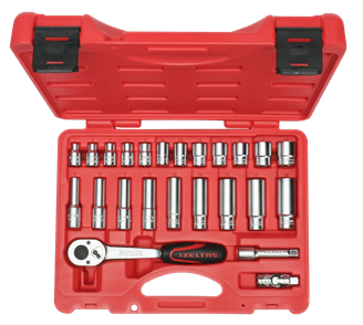 3/8” Altı Köşe Lokma Anahtar Set (24 Parça, mm)