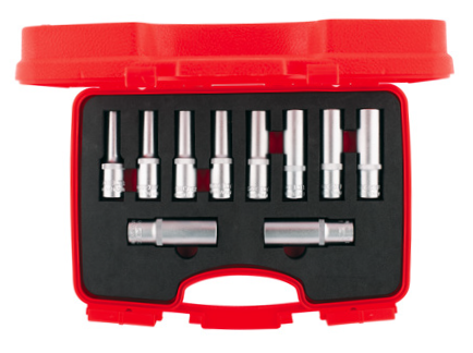 1/2” Altı Köşe Derin Lokma Anahtar Takımı (10 Parça, mm)