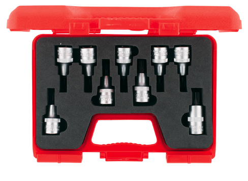 1/2” Lokmalı Star (Torx®) Uç Takımı (55 mm, 9 Parça)