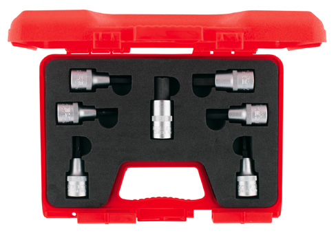 1/2” Lokmalı Allen Uç Takımı (60 mm, 7 Parça)