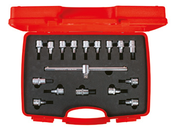 1/2” Lokmalı Allen Uç ve Star (Torx®) Uç Takımı (17 Parça)