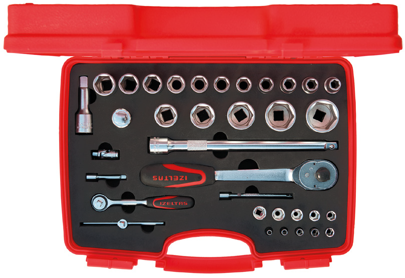 1/4” - 1/2” Altı Köşe Lokma Anahtar Takımı (35 Parça)