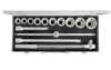 3/4” Altı Köşe Lokma Anahtar Takımı (14 Parça, mm)