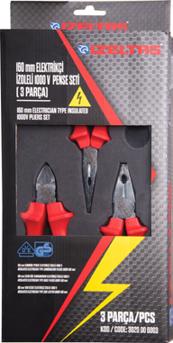 1000V İzoleli Elektrikçi Seti (3 Parça)