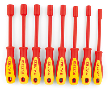 1000V Süngüsü İzoleli Lokma Uçlu Tornavida Takımı (8 Parça, mm)