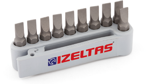 Düz Bits Uç Takımı (10 Parça, 25 mm)