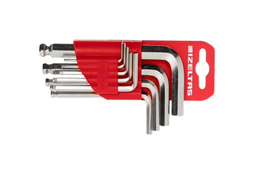 Yuvarlak Başlı Allen Anahtar Takımı Standart Boy (8 Parça, mm)