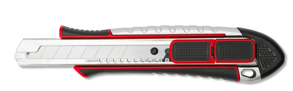 Pro Metal Gövde Emniyetli Otomatik Kilitli Maket Bıçağı 18mm