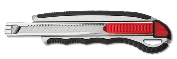 Pro Metal Gövde Otomatik Yüklemeli Maket Bıçağı (5 Yedekli ) 9 mm