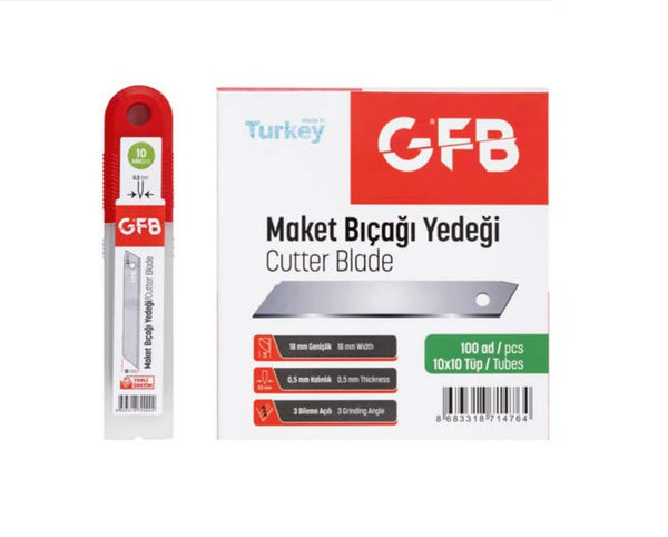 Maket Bıçağı Yedeği 18 x 0,5 mm Kırımsız