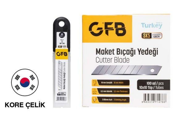 Maket Bıçağı Yedeği 18 x 0,5 mm SK3 - Pro