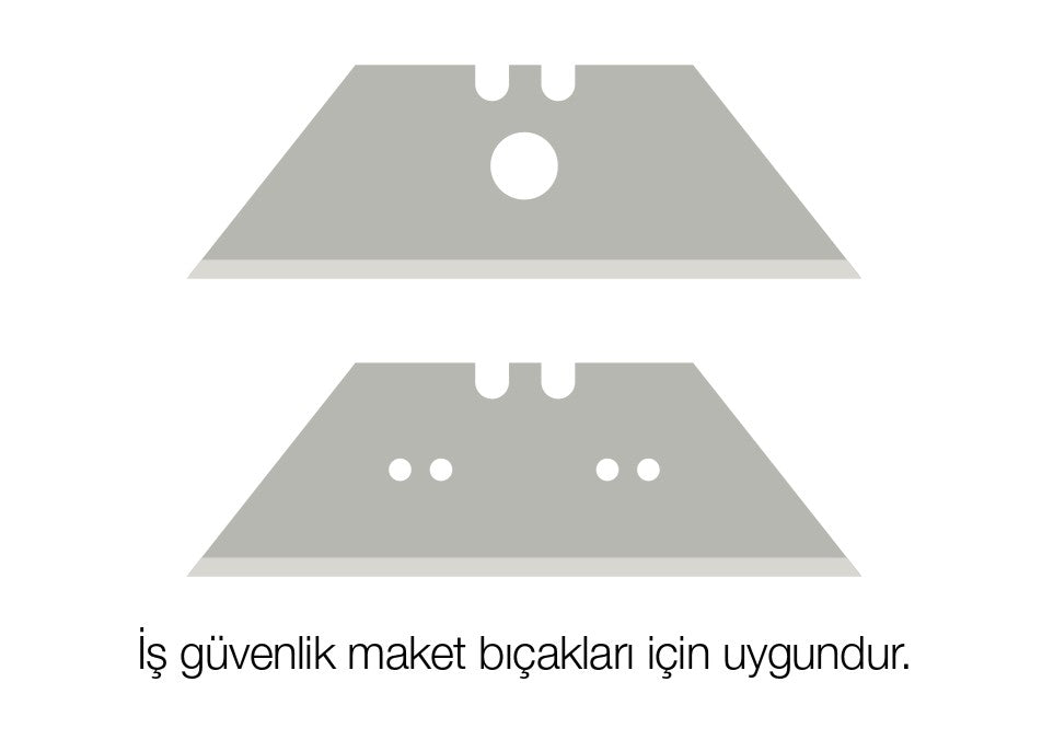 Trapezoid Bıçağı Yedeği 19 x 0,6 mm